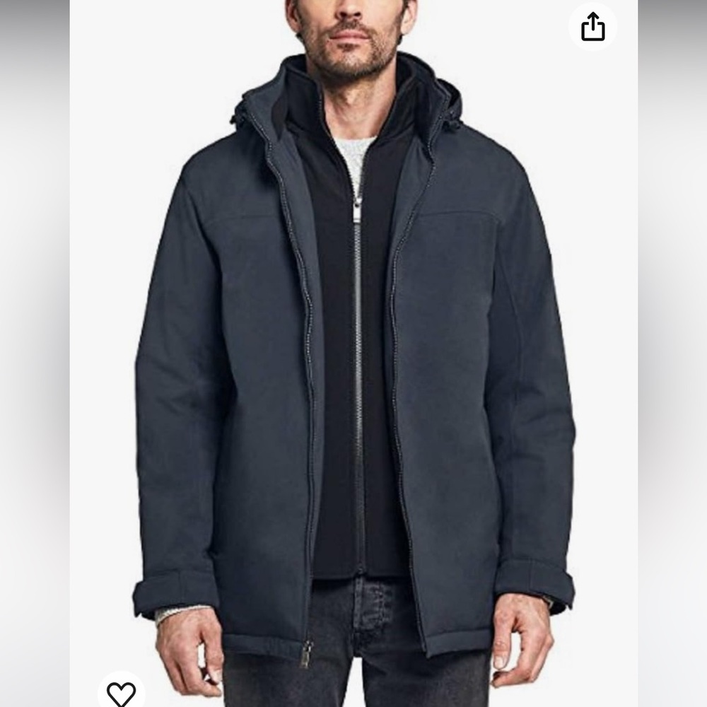 Weatherproof Ultra Tech Mens Jacket Winter Coat for Men Coat Rain Jacket L